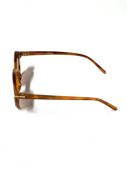 Brown Circular Sunglasses