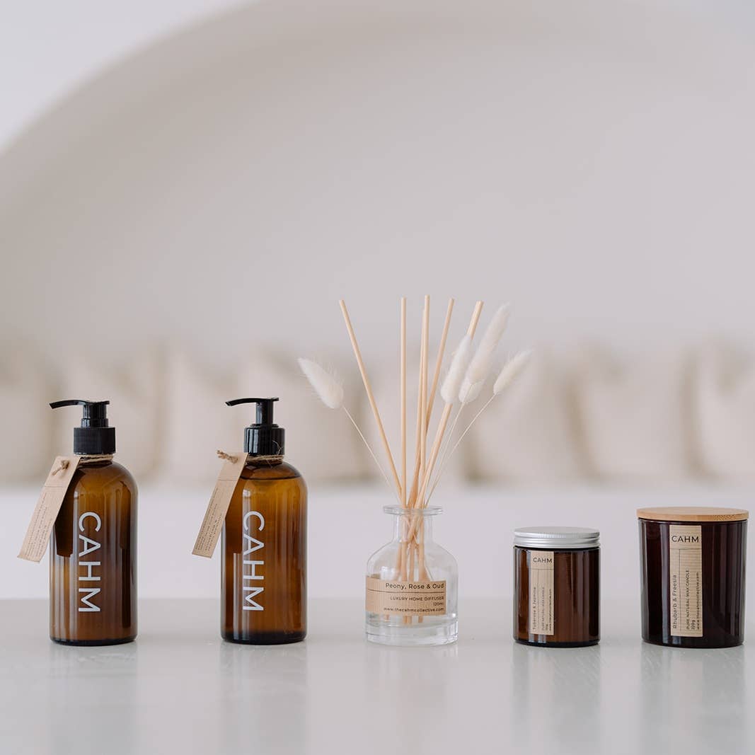 Rhubarb Freesia Clear Reed Diffuser | Luxury Reed Diffusers