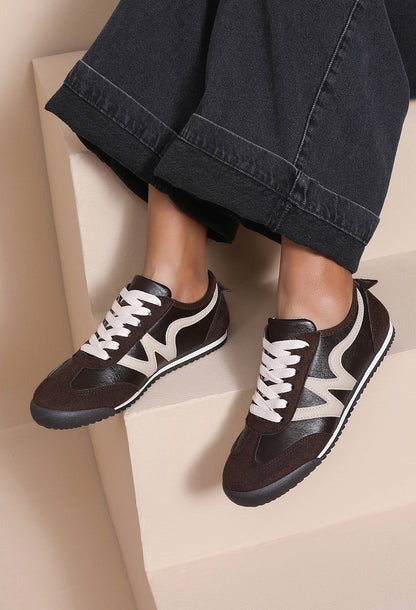 Sneakers – Vintage Running Style B-6619: Brown