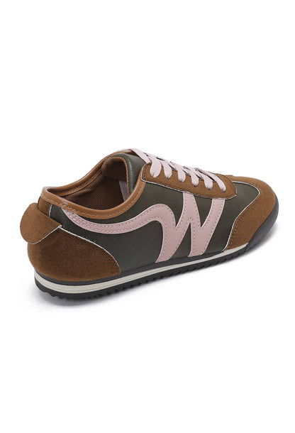 Sneakers – Vintage Running Style B-6619: Brown