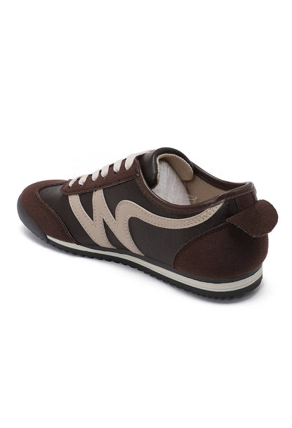 Sneakers – Vintage Running Style B-6619: Brown
