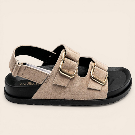 Beige Chunky Sole Sandal
