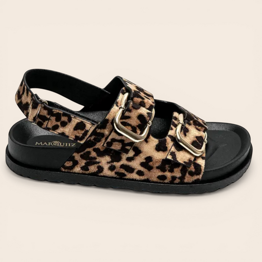 Leopard Chunky Sole Sandal