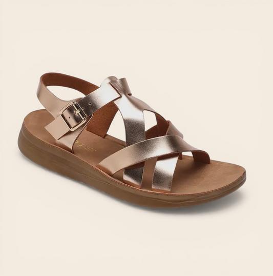 Rose Gold Strap Sandal