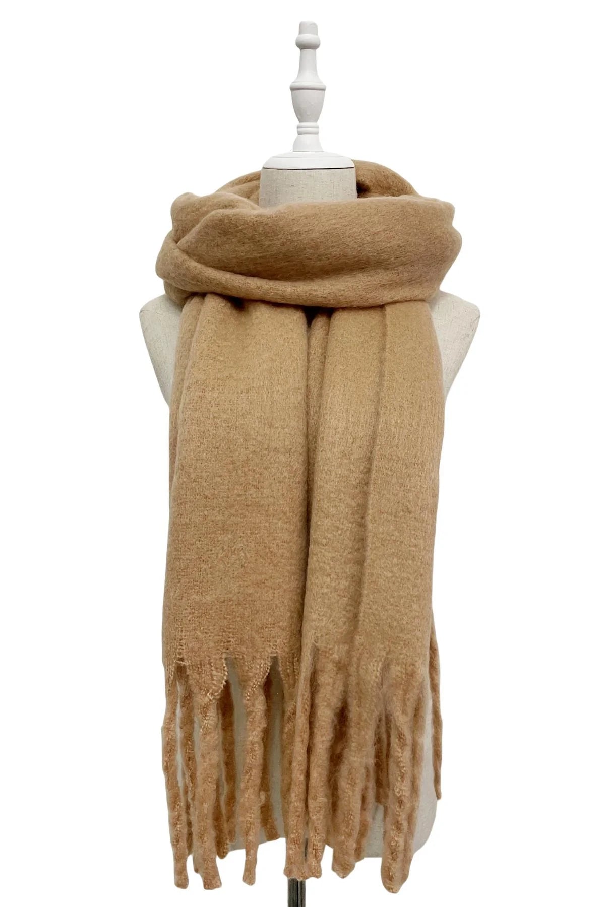 Tan Blanket Scarf